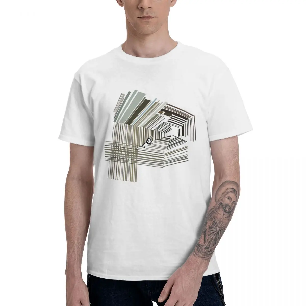 Fashion Interstellar T-Shirt 100% Cotton Crewneck Men T Shirts Short Sleeve PlClassic Tees Clothes Four Seasons