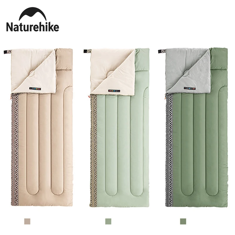 

Naturehike L150 Sleeping Bag Cotton Hiking Trekking Travel Envelope Sleeping Bag Ultralight Portable Outdoor Camping Spliceable