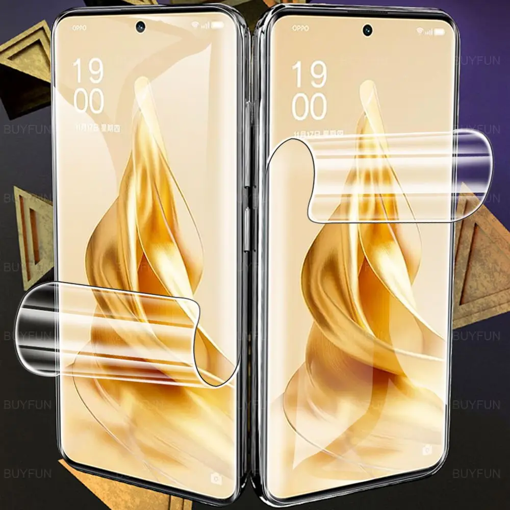 6in1 HD Front Soft Hydrogel Film For Oppo Reno9 Pro+ Orro Reno9 Appo Reno 9Pro Plus Camera Lens Screen Protector Safety Film