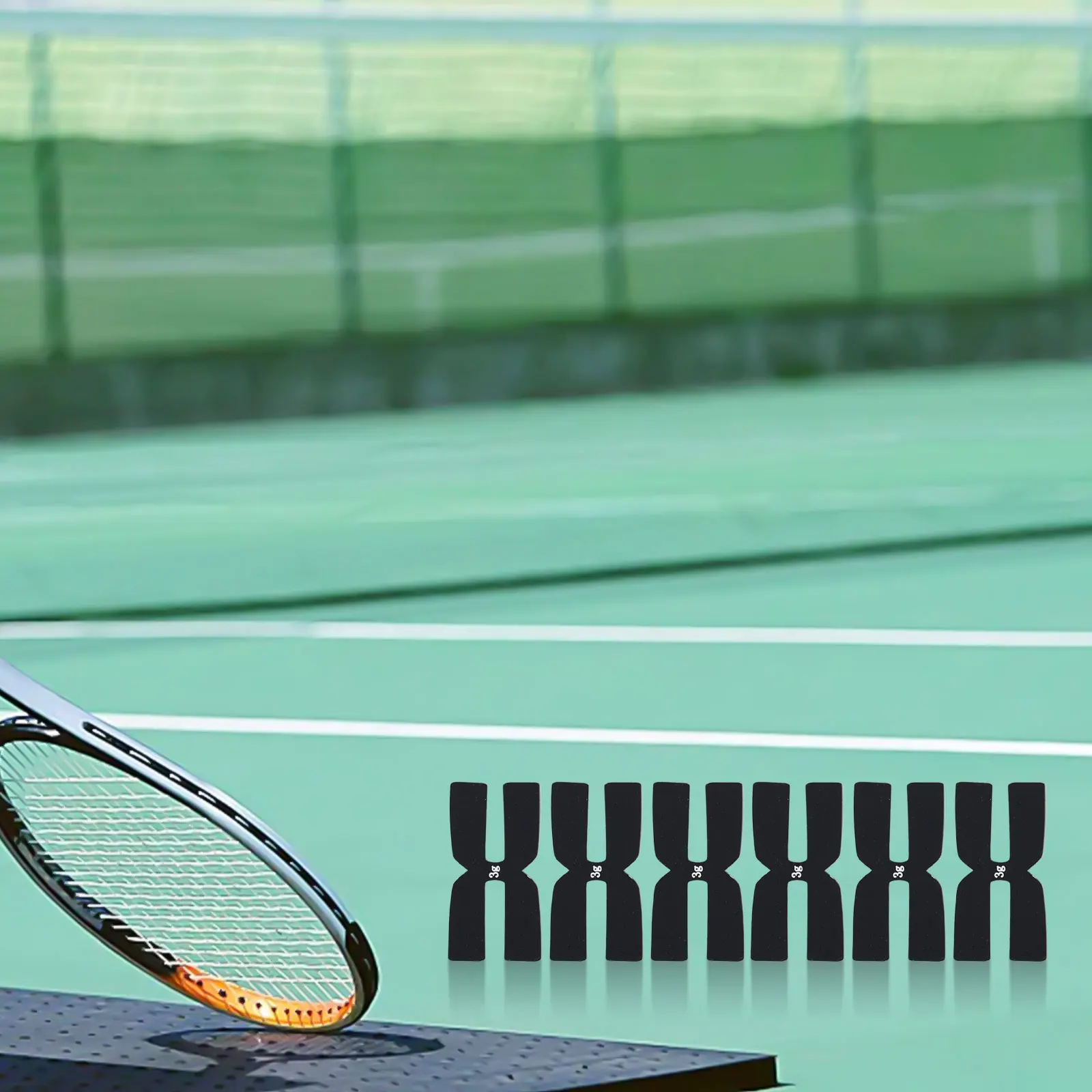 Racket Stability Weights Tennis Weight Tape Assists Skill Development Compact Size Easy To Carry Enhances Performance