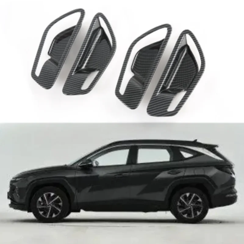 

For Hyundai Tucson NX4 2021-2023 Car Interior Styling Inner Door Handle Bowl Frame Cover Trim Carbon Decorate Anti Scratch