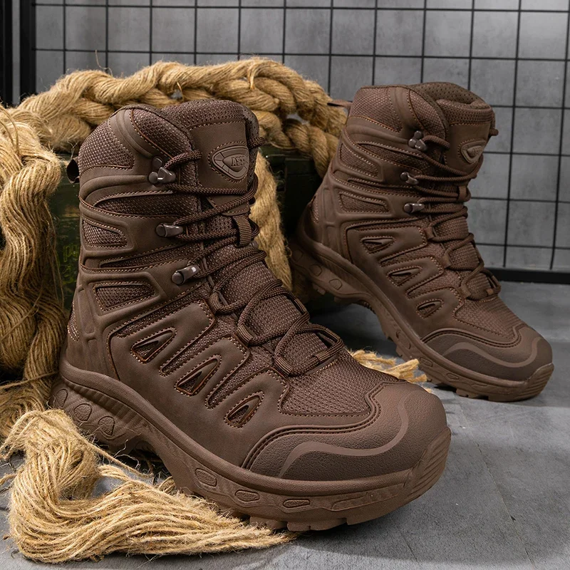 

Men's Hiking Boots Non-Slip Lightweight Waterproof Outdoor Hunting Desert Combat &Tactical Boots Breathable Work Safty Shoes
