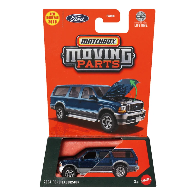 25G Original Matchbox coche 1/64 piezas móviles Rover SD1 Vitesse Ford Excursion Focus Thunderbird vehículo modelo juguetes para niños regalo