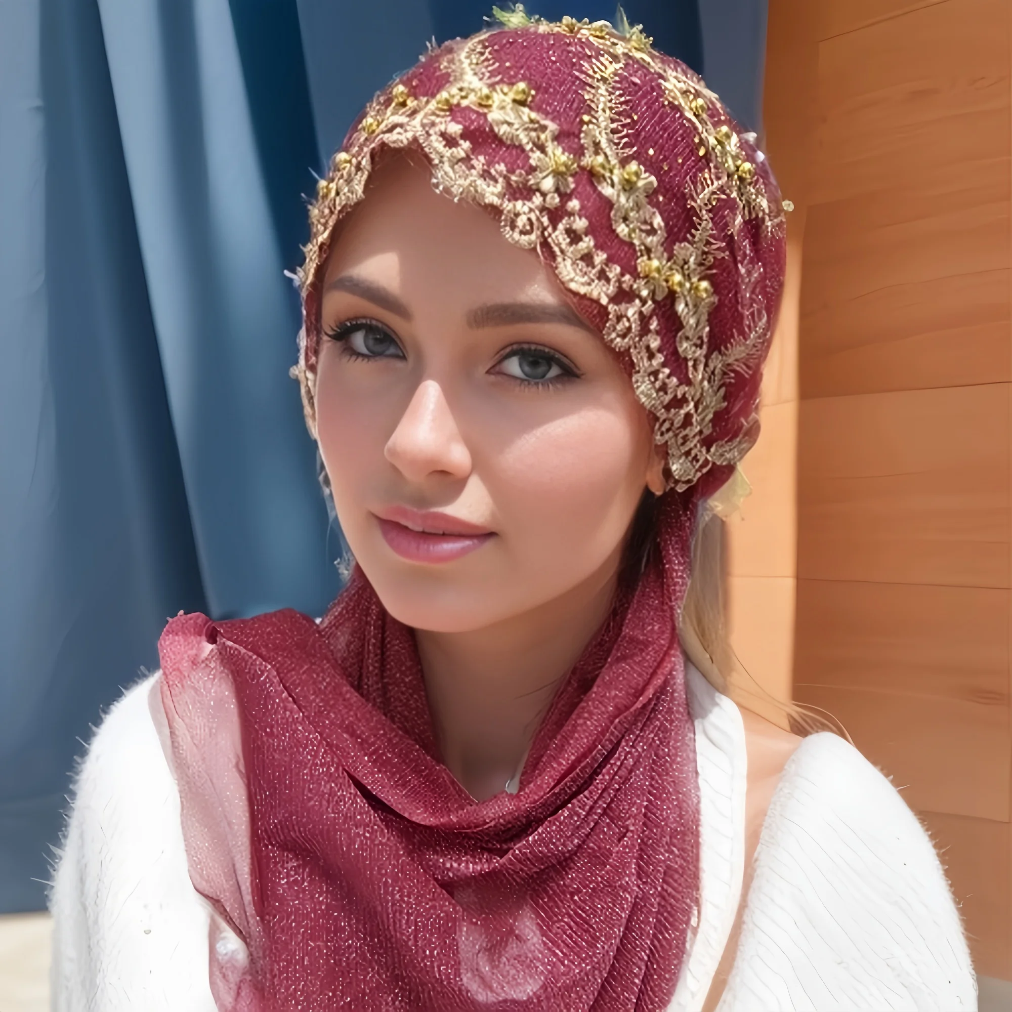 قبعة مطرزة إسلامية قبعات للنساء حجاب إسلامي عقال وشاح فوري حجاب عمامة إسلامية باندانا رائعة