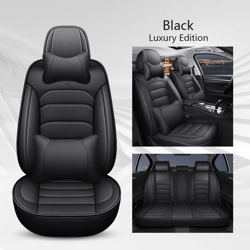 

WZBWZX Leather Car Seat Cover For Peugeot All Model 4008 RCZ 308 508 301 3008 206 307 207 2008 408 5008 607 5 Seats