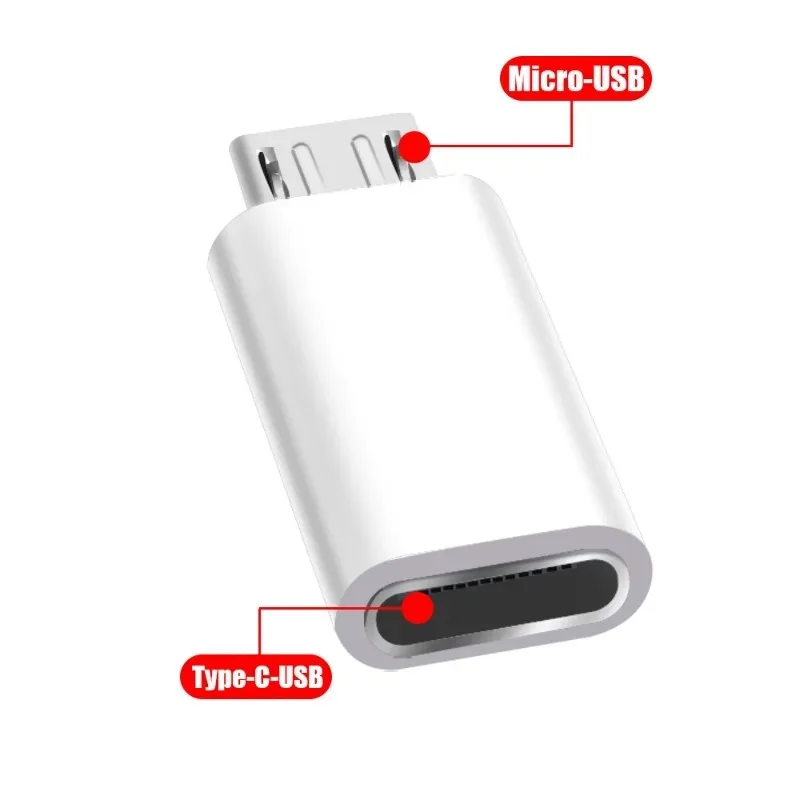 6-1 шт., адаптер USB Type-C (мама)-Micro USB (папа)