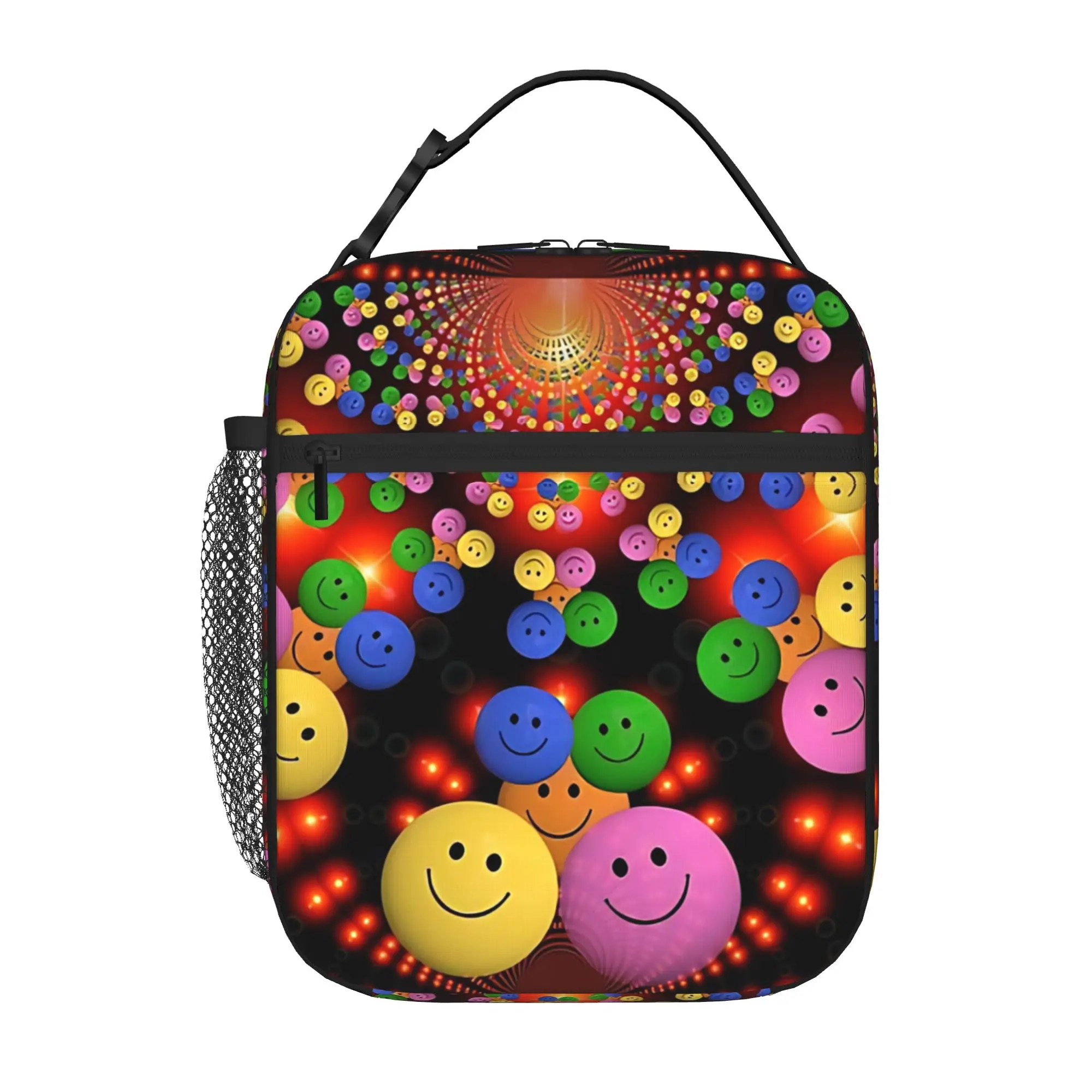 1 Piece For Students Food Container Be Happy Portable Pocket Smarties Zipper Closure Aluminum Foil Food Pouch For Travel