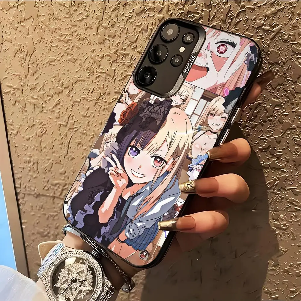 Anime Marin Kitagawa Phone Case for Samsung Galaxy S26 S25 S24 S23 S22 S21 S20 Note20 Plus Ultra Colorful Silver Cover