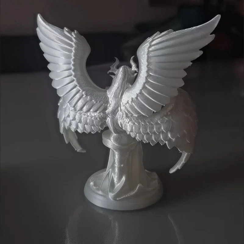 Gothic Demon Angel Statue 3D Printed Fantasy Figurine, White Sculpture Ornament for DIY Hand Coloring Home Decor&Collectors Gift view 3