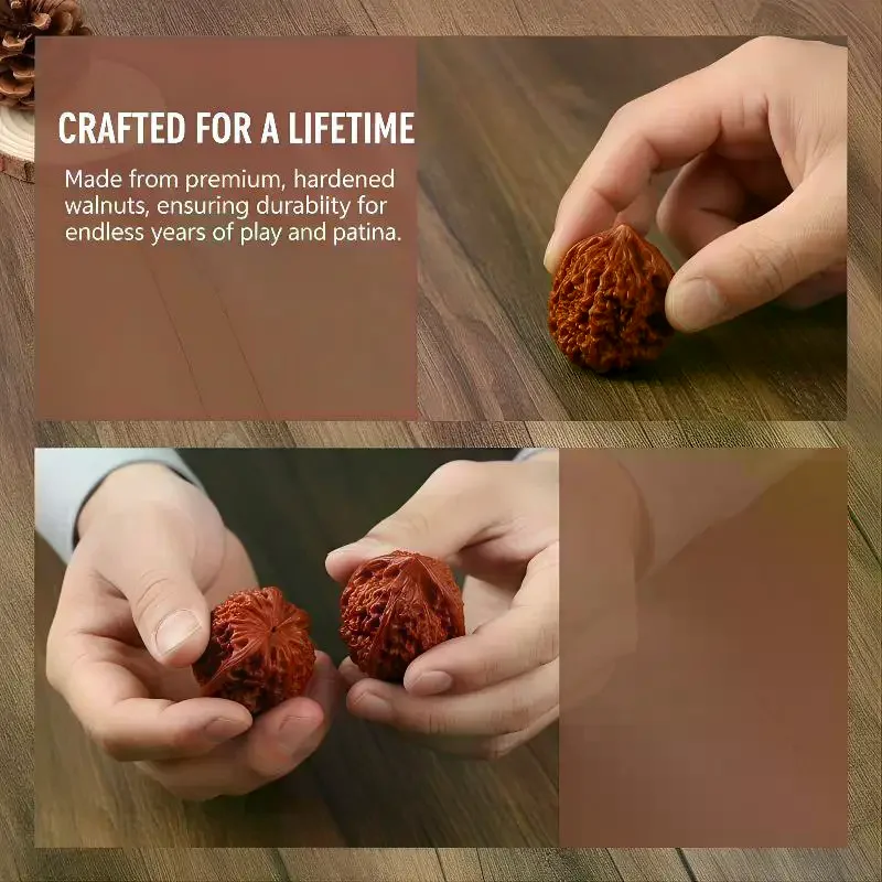 High Polished Chinese Walnut for Collecting & Decorative Gifts Stress Relief Daily Relaxation Collection