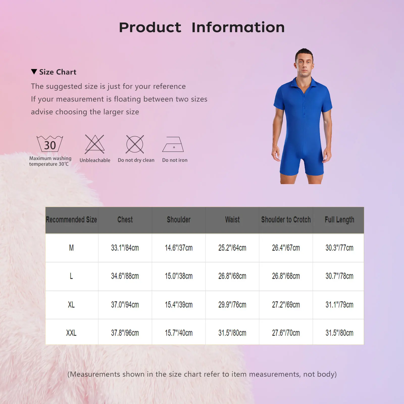 Men Short Sleeve Full Body Shaper Casual Wear Bodysuit Workout Singlet Turn-down Collar Short Sleeves Boyleg Button Up Jumpsuit - Image 6