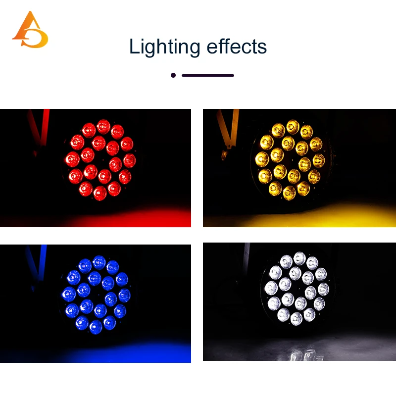 Светодиодные Par 18x18 Вт RGBWA + УФ-лампы 6 в 1, светодиодное освещение DMX512, диско-свет, профессиональное сценическое DJ-оборудование, быстрая доставка