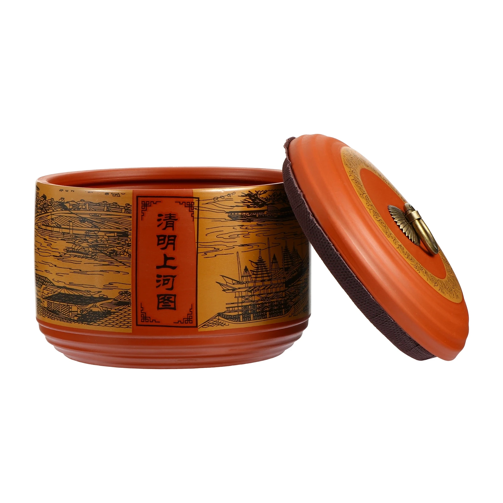 

Ceramic Tea Canister Sealed Lid Ideal for Loose Tea C ies Sugar Beans Versatile Storage Can Porcelain Container Home Storage