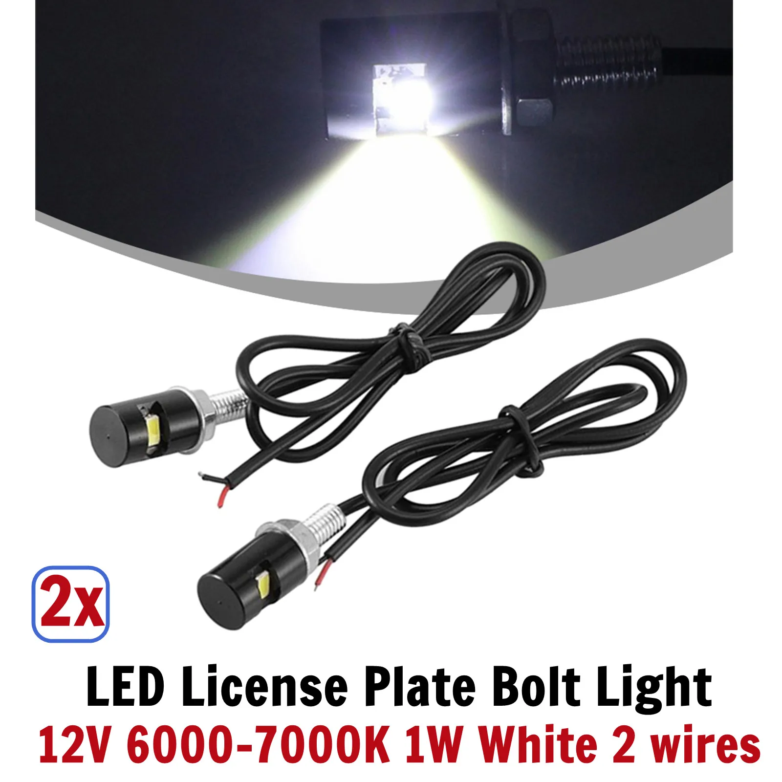 2 pces 6000-7000k 1w branco carro led luz da placa de licença 5630 1smd motocicleta led luz da placa de licença led luz da placa de licença