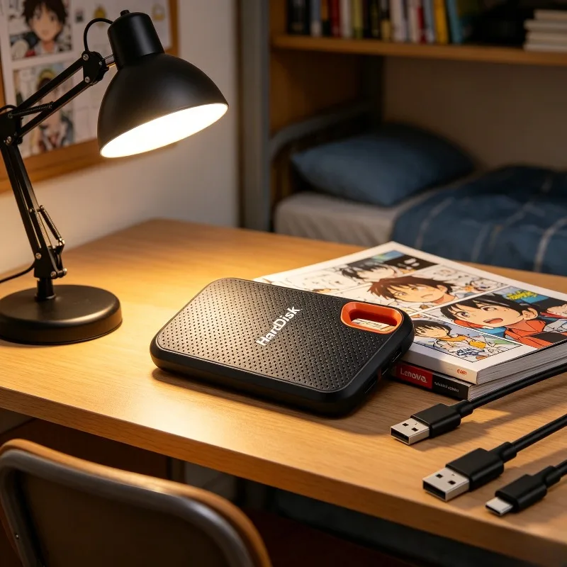 

Внешний жесткий диск Lenovo E60 HDD/SSD для ноутбуков, PS5, мобильных устройств, 2 ТБ/4 ТБ, USB 3.1