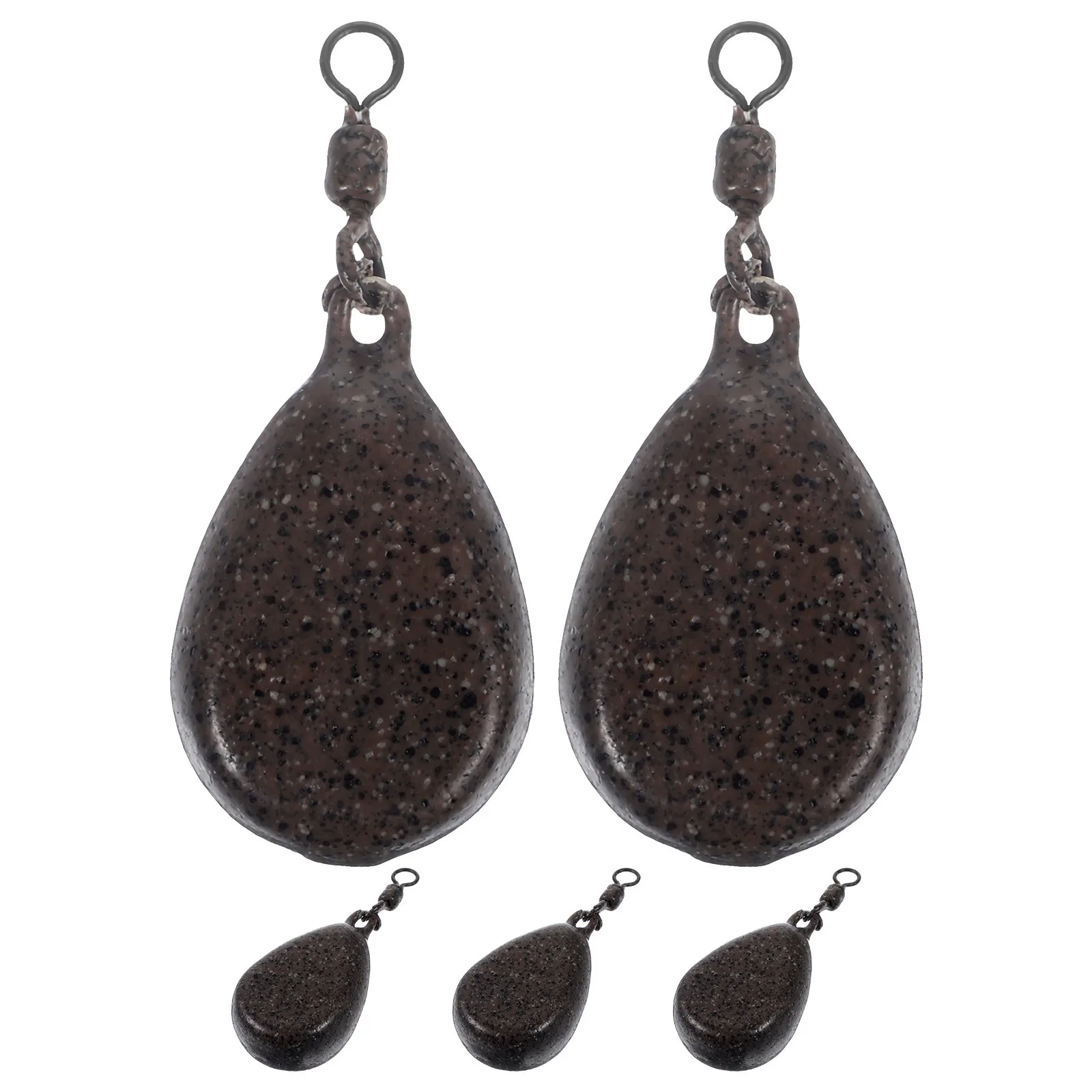 5 قطعة غطاسات الصيد الحديد دائم المحمولة الأوزان الصب قطرة النار الصيد اكسسوارات لوازم الأوزان الحديد