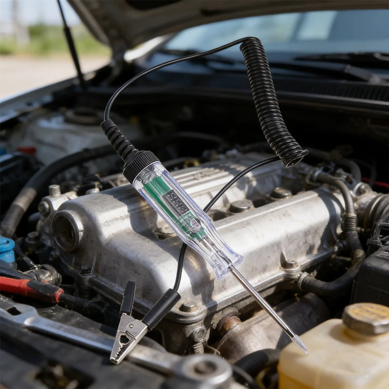 

Digital Voltage Tester Pen 3-72V Auto Circuit Probe with LED for Quick Wire Testing, Polarity Check Fault Finding in Cars/Trucks