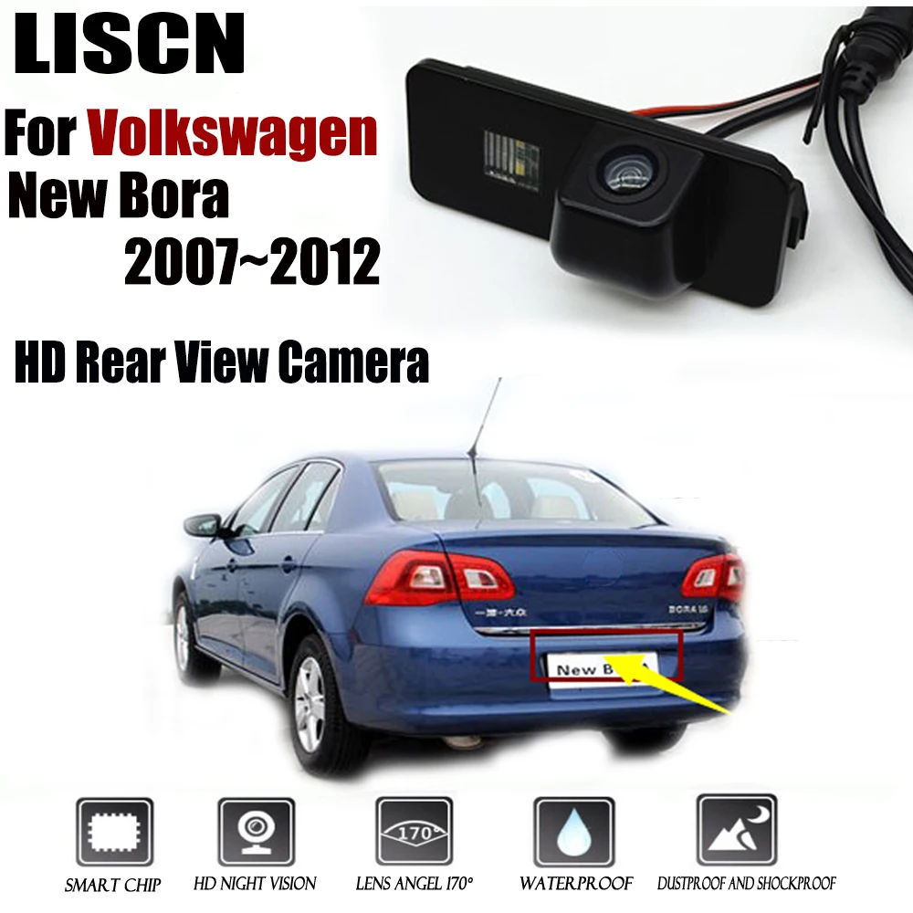 

Rearview Camera For Volkswagen New Bora 2007~2012 2008 2011 CCD Night Vision Rear View Camera license plat Camera High quality