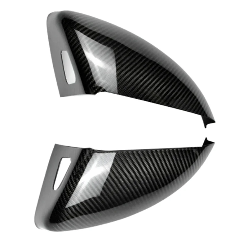 

N26R-Car Rear View Mirror Cover Carbon Fiber Side Mirror Shell Rearview Housing For TT TTS TTRS R8 2015-2023