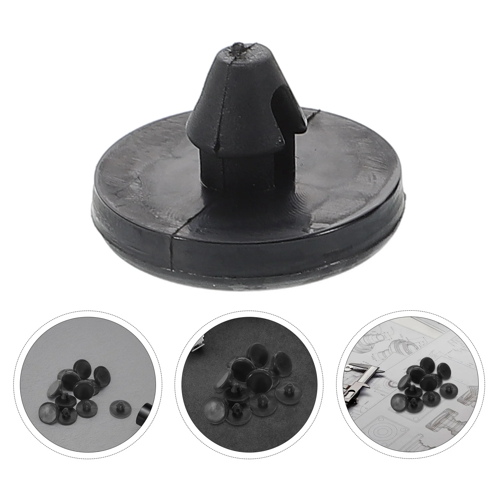 

12 Pcs Switch Buckle Brake Light Pedal Stopper Clip Pad Pedals for Land Vehicles Depressor Plastic Retainer Lock