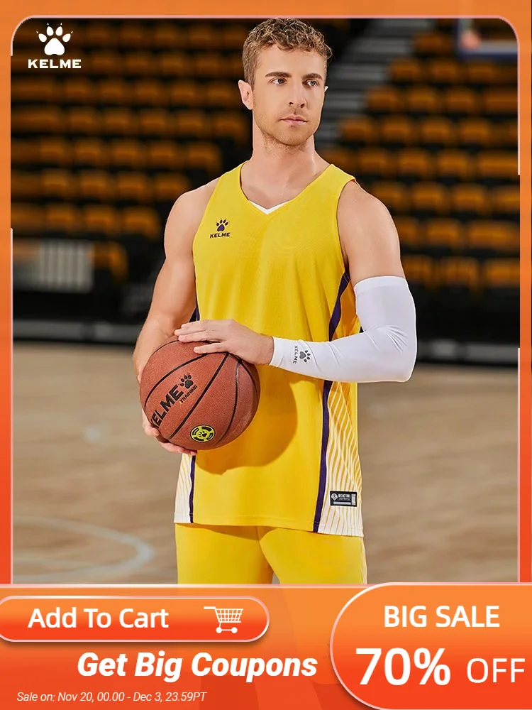 

Kelme Basketball Suit Sports Set Men's Match Shirt Tank Top Customized Basketball Training Clothes