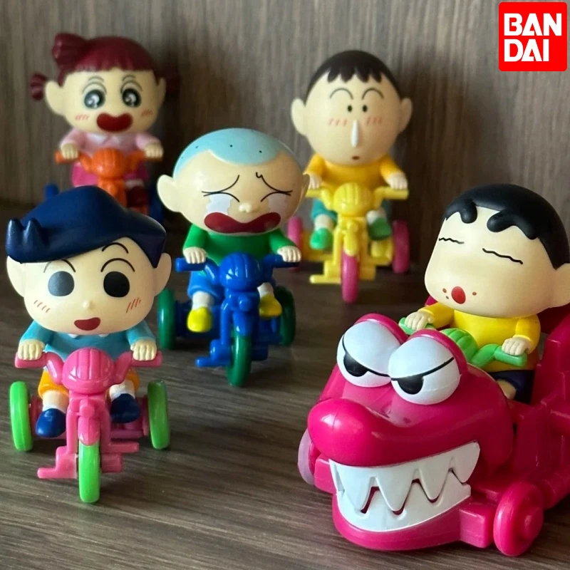 

Подлинная мини-фигурка Bandai Crayon Shinchan Gashapon Series 2 - Bo Mutta Nene Tricycle Ride, аниме, коллекционная игрушка в подарок на день рождения