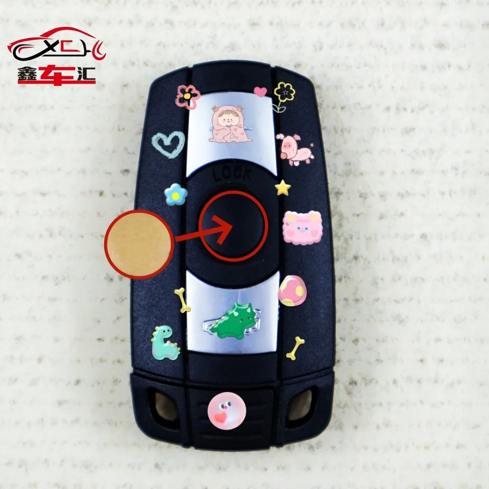 Xch Car key standard logo sticker car remote key logo accessories suitable for BMW series cars