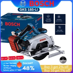 Bosch BS-GKS Cordless Electric Circular Saw 5000rpm Brushless Motor Tilt/Vertical Cuting Machine Portable Metal Wood Cutting Saw