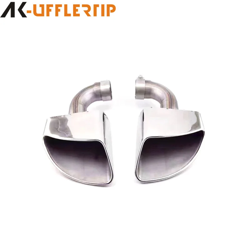 

Suitable for Car Touareg modified exhaust pipe tail throat, original bilateral single square mouth stainless steel tail nozzle s