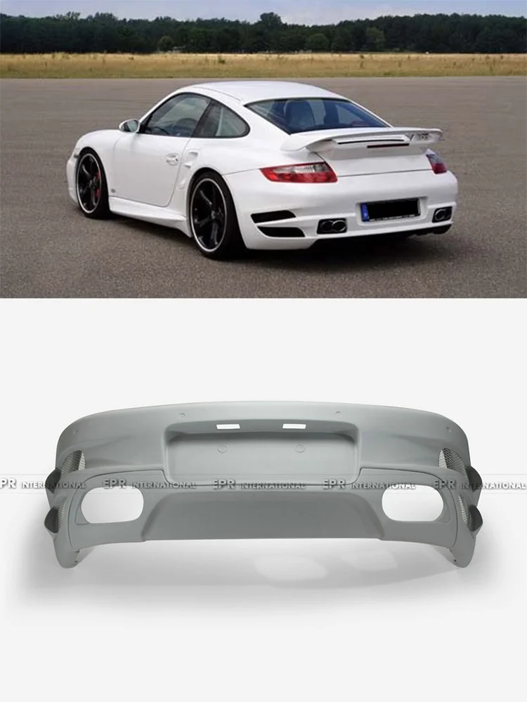 

For Porsche 997.1 Rear Bumper - TA Style with Accessories [997.1 TA Rear Bumper, Porsche Rear Bumper, TA Style Bumper]