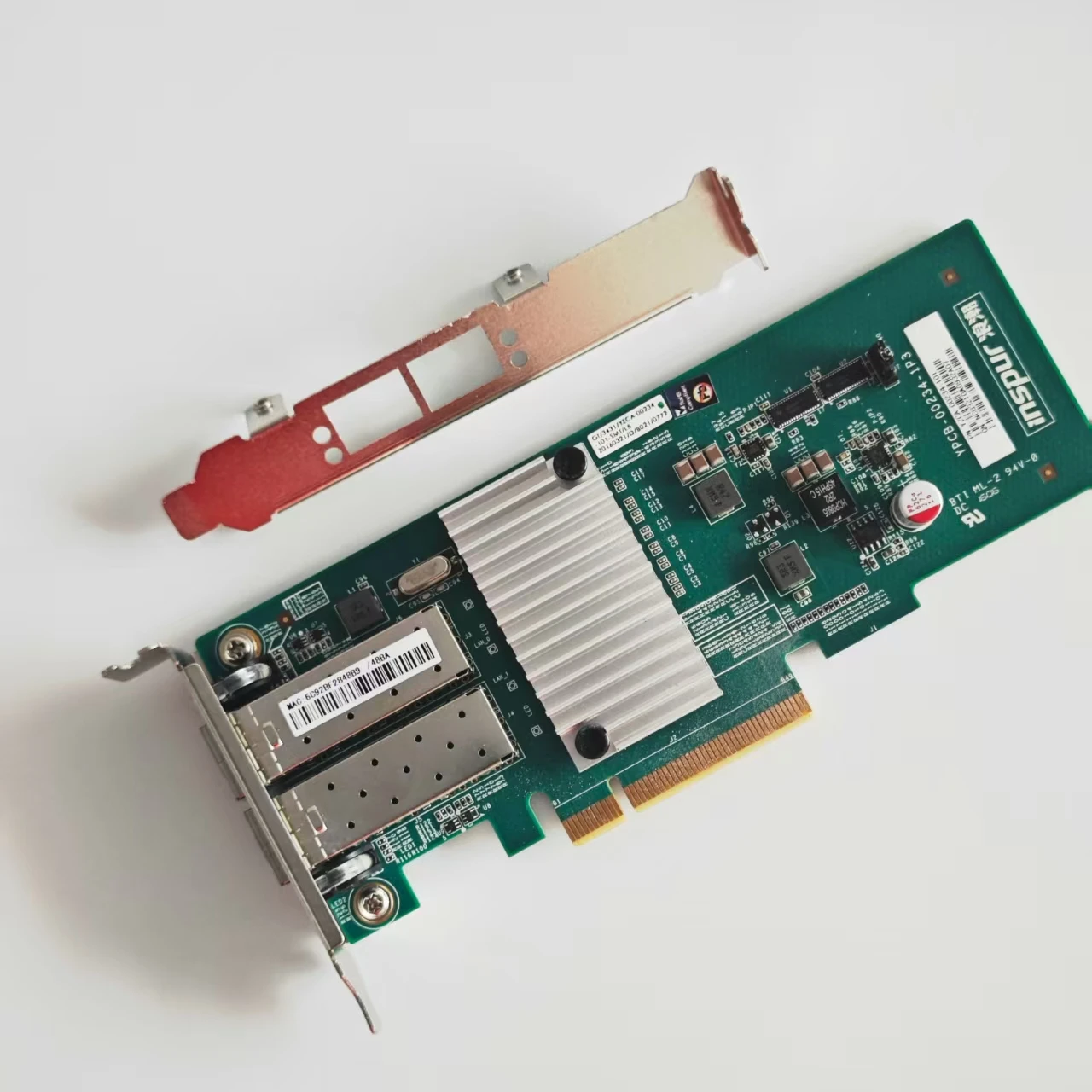 

Сетевая карта 10 ГБ SFP+ PCI-E, с чипом Intel 82599ES, двумя портами SFP+, сравните с Intel X520-DA2 (Intel E10G42BTDA)