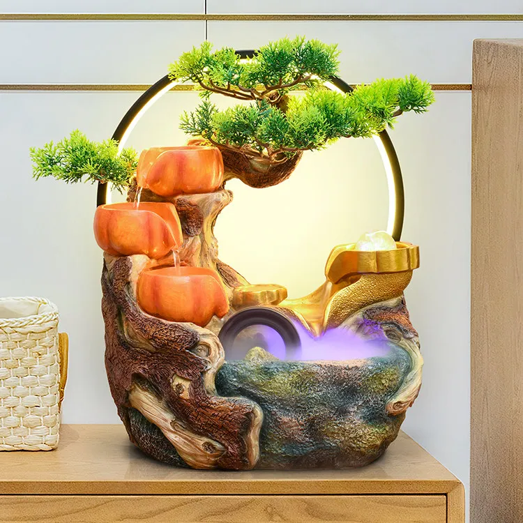 CX persimmon Ruyi flowing water ornament circulating water living room office company decoration