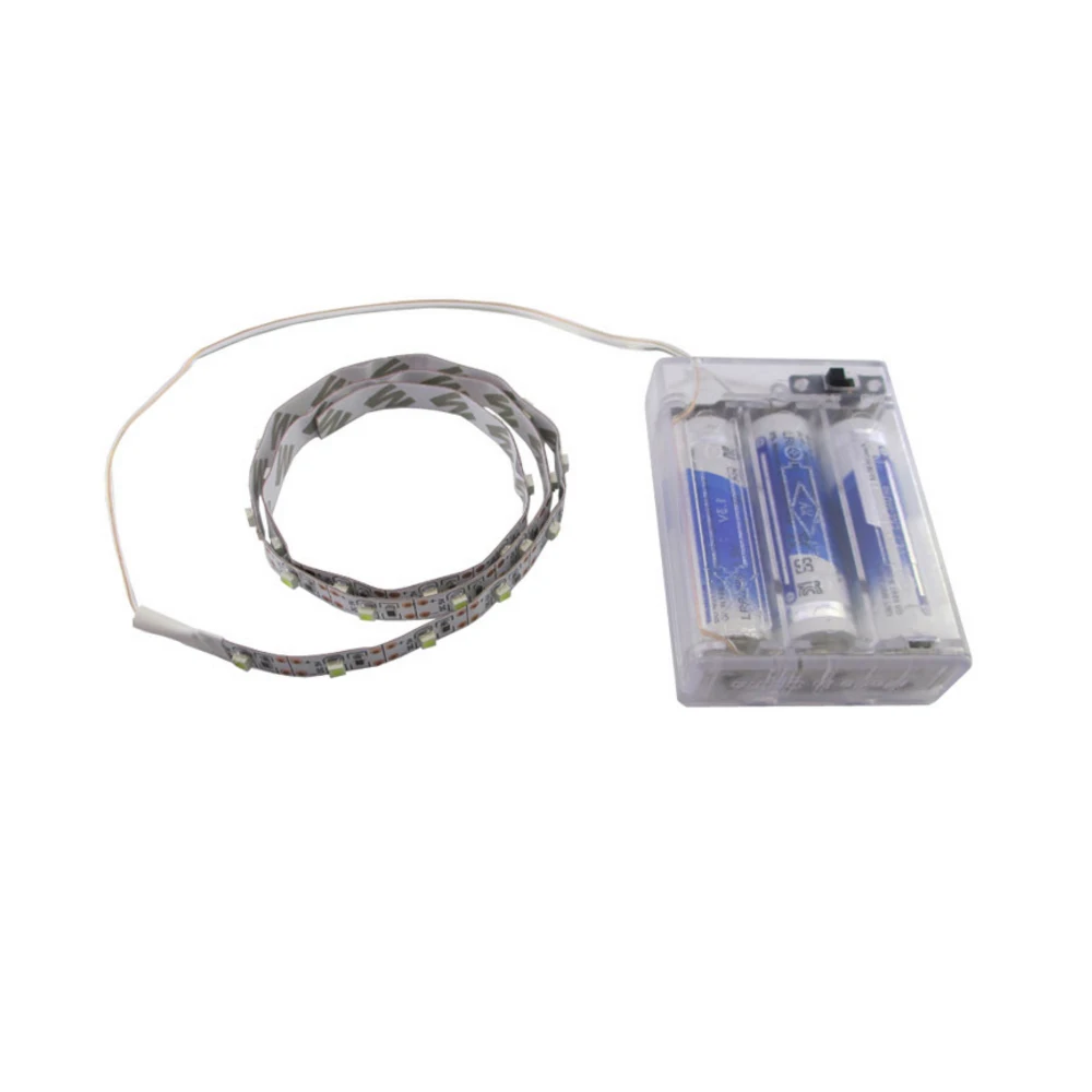 76pcs 3m 5V USB LED Strip Light Battery Power SMD 2835 3528 60LED Cold White Wholesale