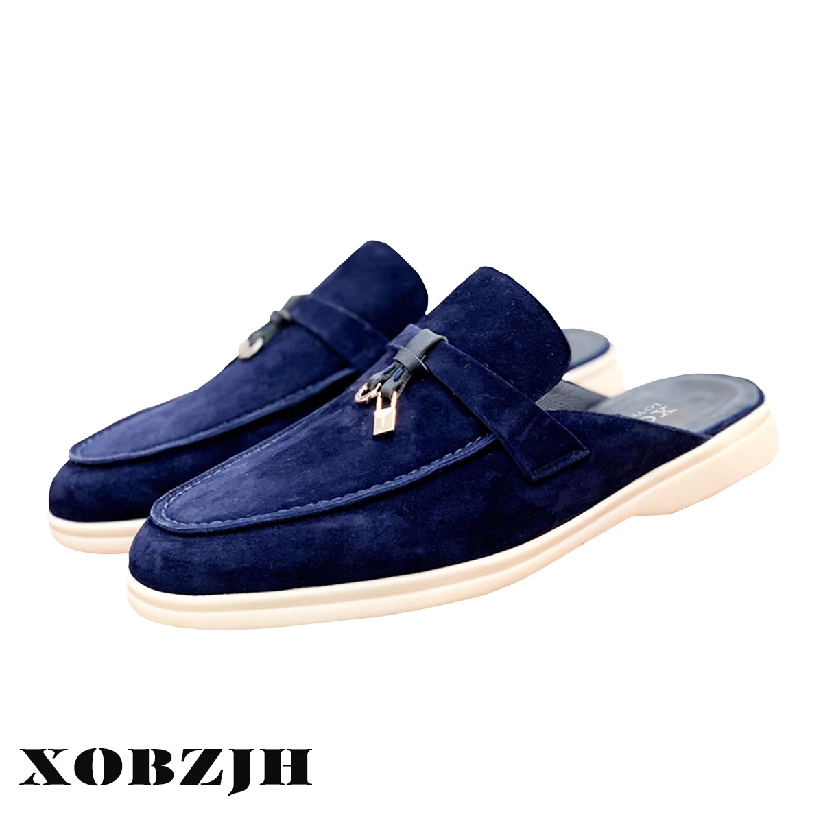 2023 Spring Autumn Flat Bottom Lock Tassel Fashion Suede Women Loafers Single Casual Men Flat Shoe Top Quality Women\'s Moccasins