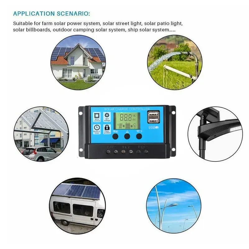 Painel Solar portátil Kit Carregador, 180W, USB 10, 20, 30, 40, 50, 60A, 100A, Controlador, Carro Montado Bateria Do Telefone Celular, 18V