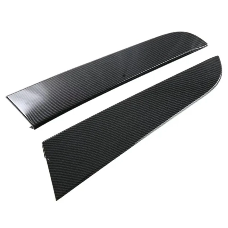 2pcs Carbon ABS Car Rear Window Spoiler Side Wing Moulding Strip Trim Protector Cover For Ford Everest 2023-2024 Car Accessories