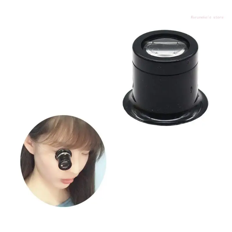 Monocular Magnifier Glass Portable 3X/5X/10X/15X/20X Loupe Tool HX6D