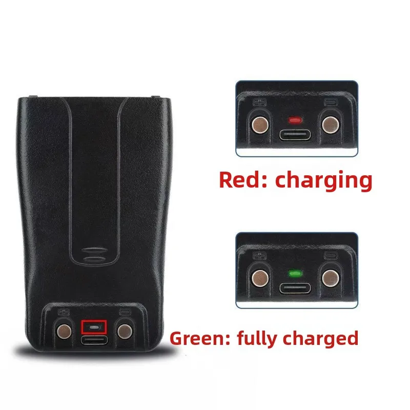BL-1 2800mAh Li-ion Battery with Type-C Charging Port for Baofeng BF-888S BF-777S BF-666S Walkie Talkie