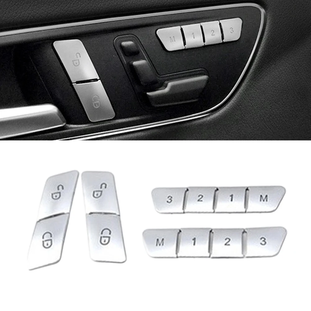 12PCS OEM Style Seat Memory & Door Button Trim Covers for Mercedes-Benz GLK ML GL A B C for E for cla for cls for gla for gle