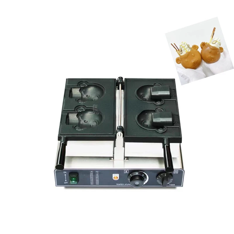 Sell Egg Cakes Machine Customized Bear Too Burning Machine Non-Stick Pan 110 Or 220