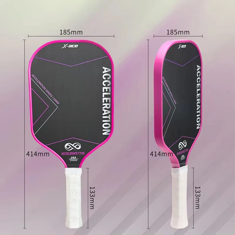 Cloth Pattern Pickleball Paddle, Carbon Fiber, Double Layer, PP Honeycomb, Professional Competition Training, Pick Tennis Racket