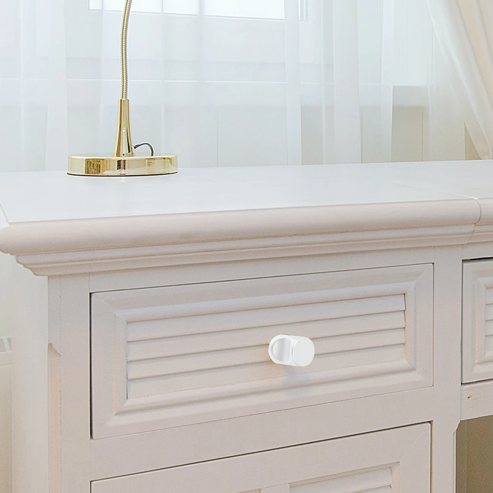 12pcs Aluminum Alloy Cylindrical Handle Single Hole Drawer Knobs Furniture Cabinet Pulls Durable Smooth Easy Install Simple