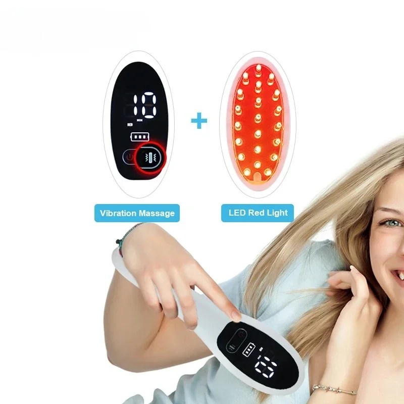 Hair Growth Laser Comb Brush Led Electric Class II Scalp Massaging Comb