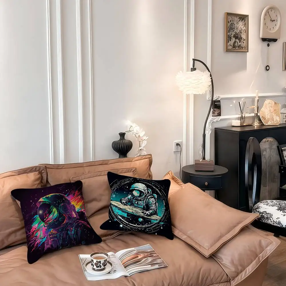 

Cartoon Space Astronaut Pillowcases Home Bedding Decorative Pillow Cover Wedding Super Soft Pillow Case