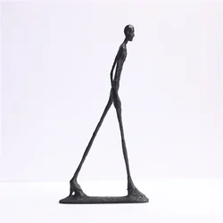 100% Handmade Brass Sculptures Character Walking Statue Bronze Person Figure Walker Living Room Offices Home Decoration Crafts