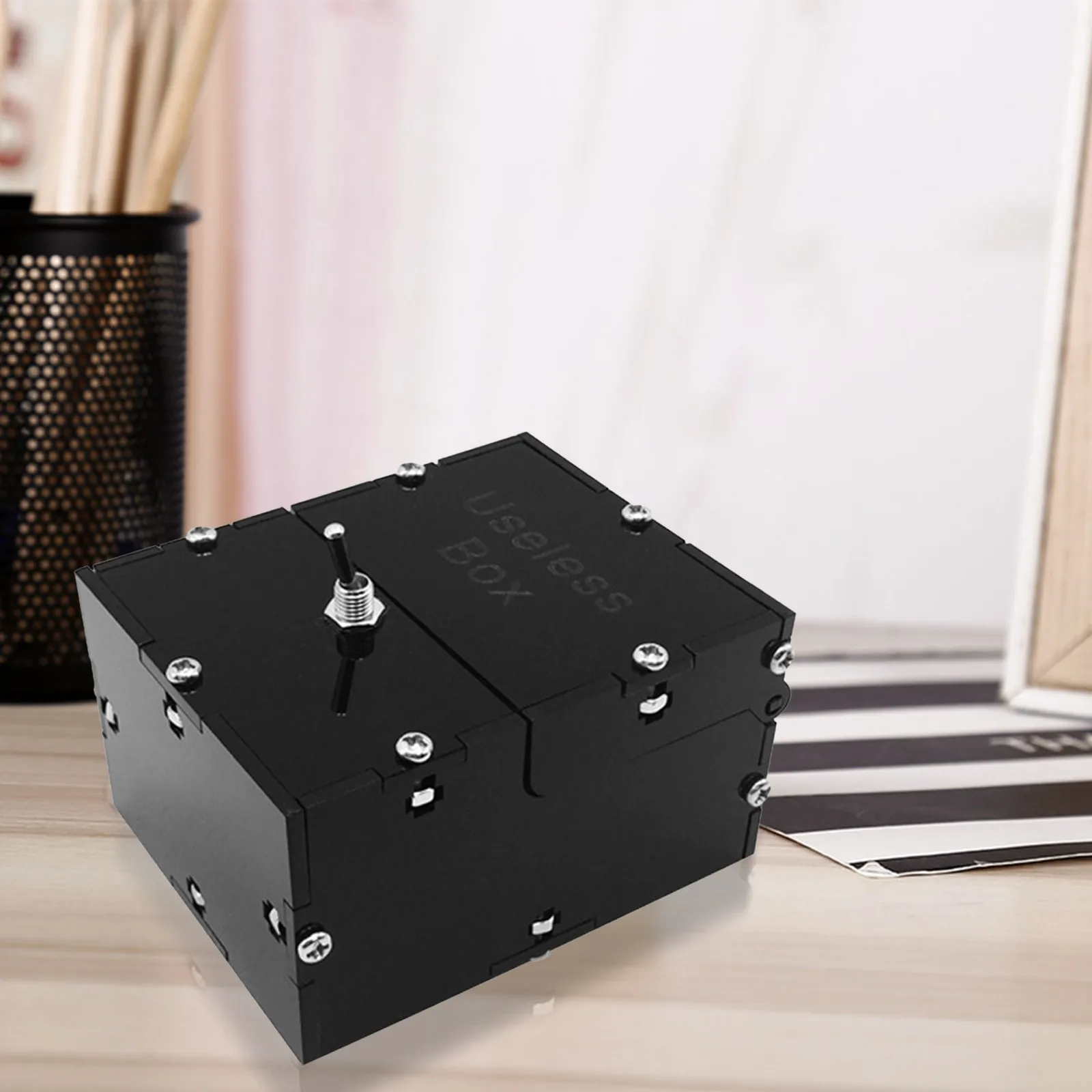 Educational Game 3 Years Mini Useless Box Automatic Waste Box Diy Accessory Bag High End Metal Fun Toy Unique Gift Birthday