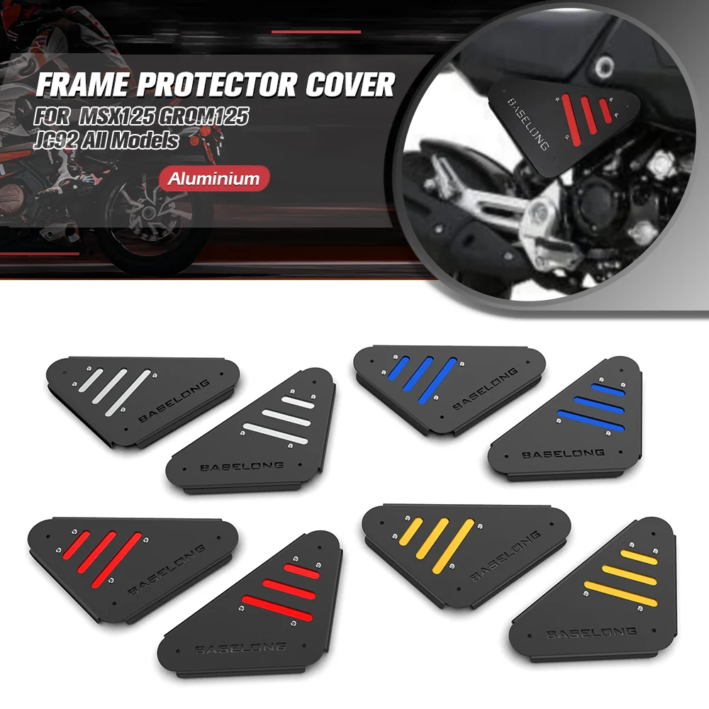 

FOR Honda MSX125 GROM125 2021-2024 JC92 All Models Motorcycle Accessories CNC Left Right Side Frame Guard Covers Protector Set