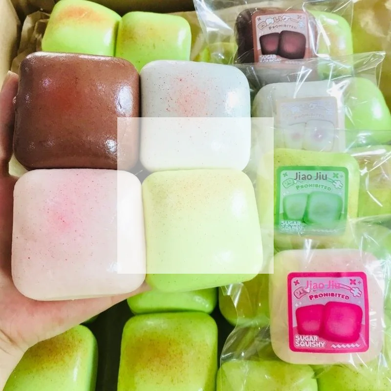 

1 шт. Медленно восстанавливающая форму игрушка-антистресс в виде жареного рисового пирога/сырного пирога/хлеба, сжимаемая игрушка для снятия стресса и расслабления рук, подарок