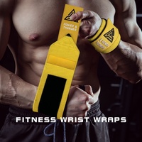 Bench Press Fitness Wrist Wraps Anti-slip Adjustable Sports Wristband Wrist Protection Weightlifting Weights Lifting Straps