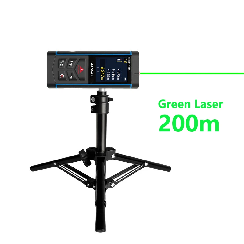 Artbull Longa Distância Laser Verde Rangefinder com Câmera Medidor de Distância Recarregável Tela Colorida ao ar Livre 100m 200m